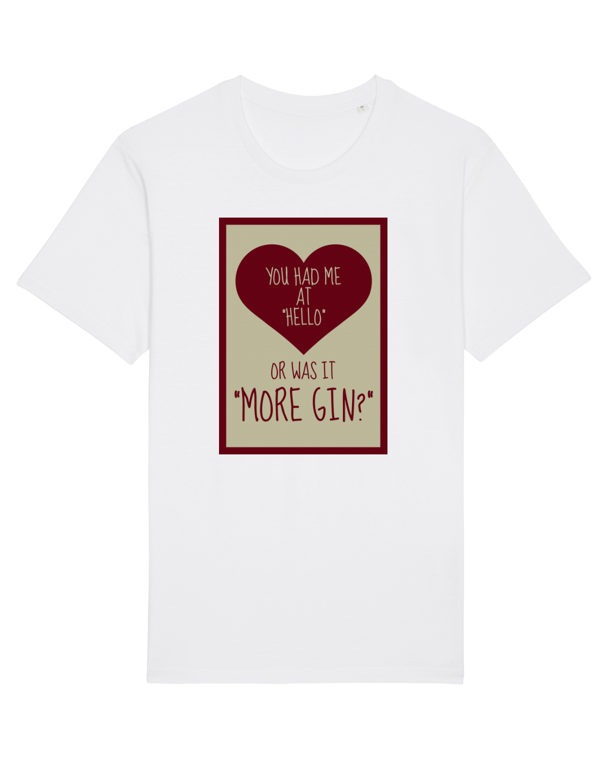 Tricou mânecă scurtă Unisex Rocker White