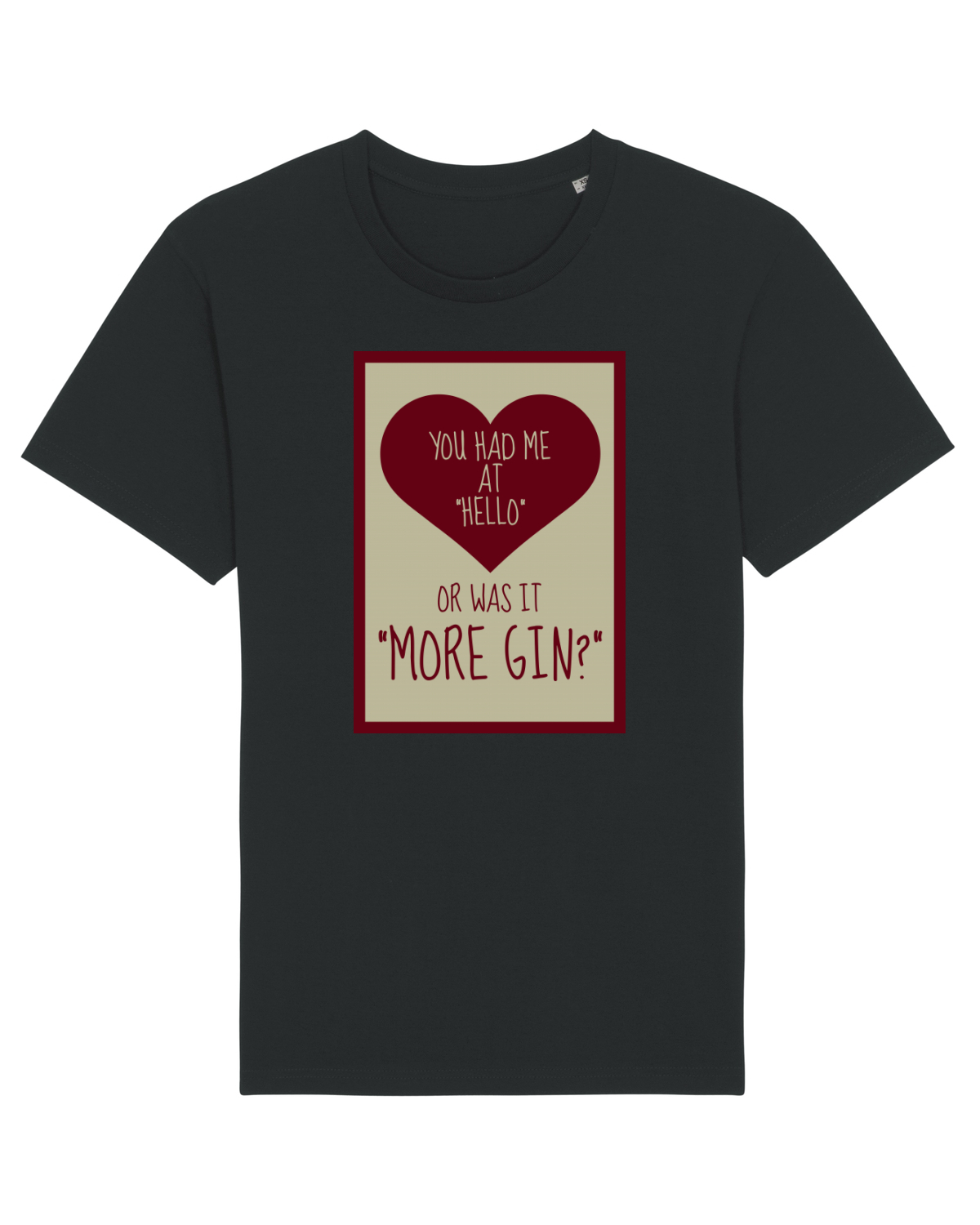 Tricou mânecă scurtă Unisex Rocker Black