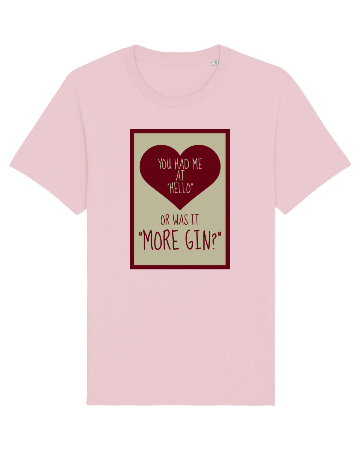 Tricou mânecă scurtă Unisex Rocker Cotton Pink
