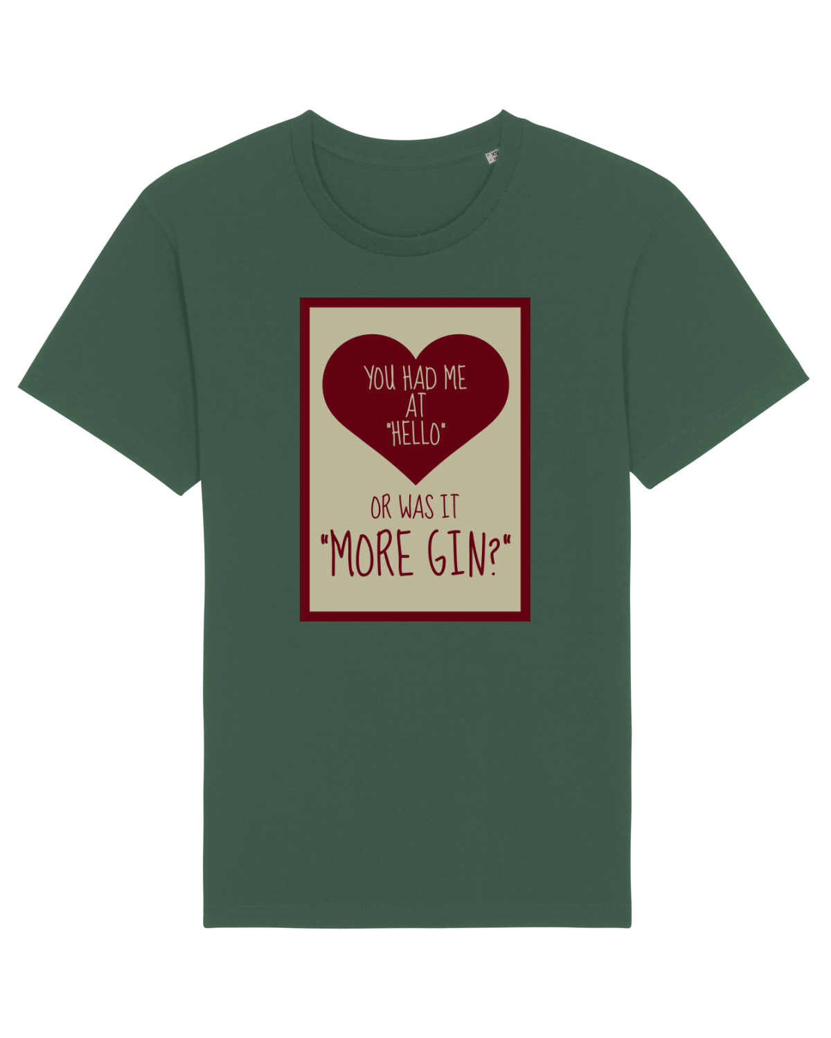 Tricou mânecă scurtă Unisex Rocker Bottle Green