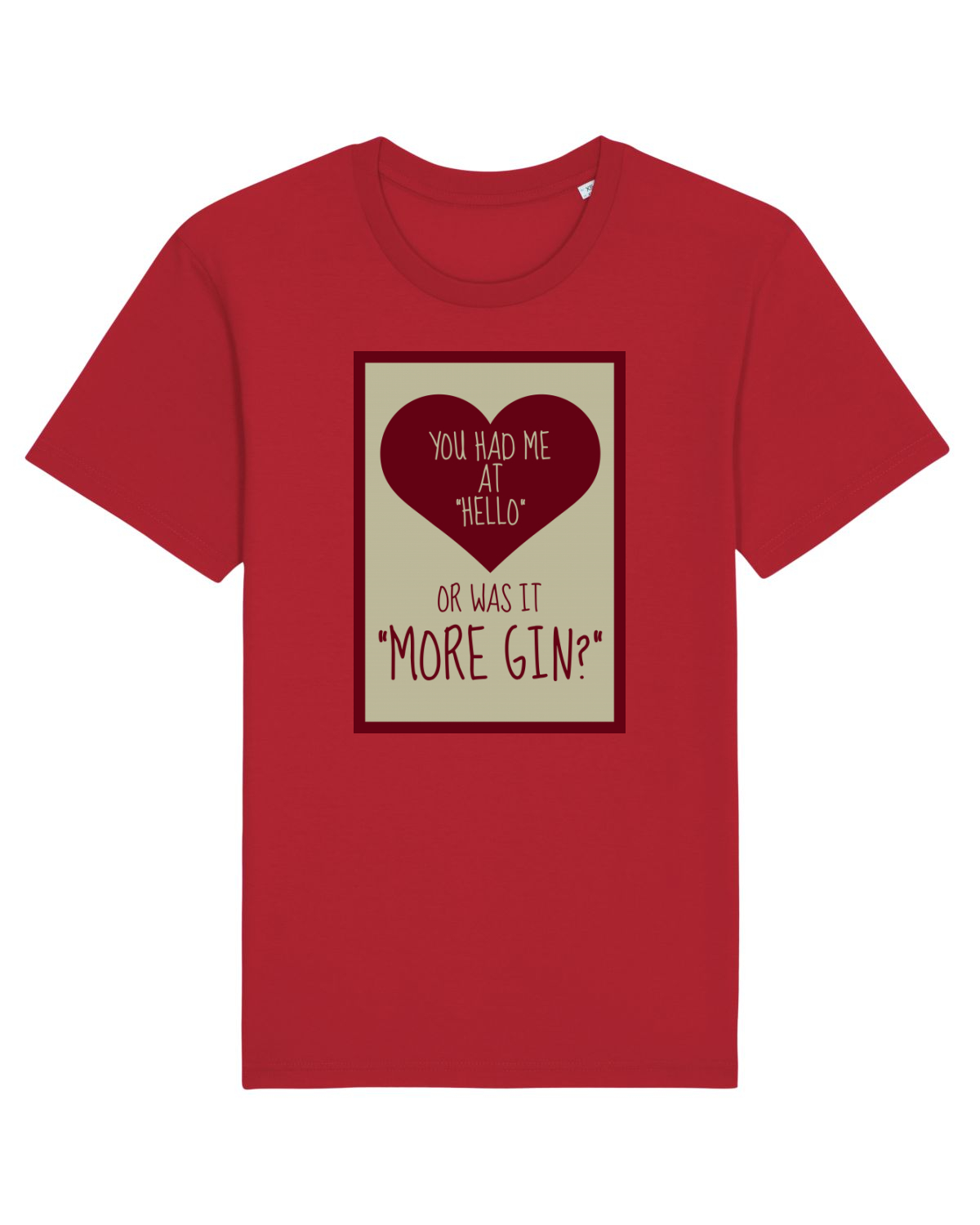 Tricou mânecă scurtă Unisex Rocker Red