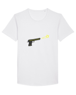 Shooting star Tricou mânecă scurtă guler larg Bărbat Skater