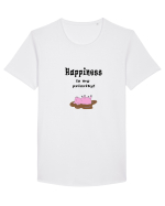 Happiness is my priority Tricou mânecă scurtă guler larg Bărbat Skater