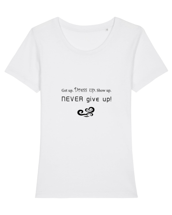 Never give up White