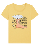 Sa-l apuci pe Dumnezeu de un picior Tricou mânecă scurtă guler larg fitted Damă Expresser