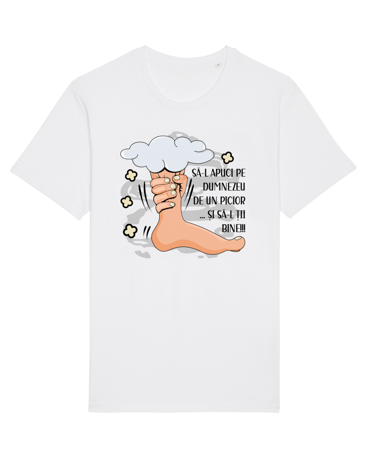 Tricou mânecă scurtă Unisex Rocker White
