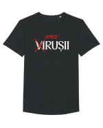 Opriti virusii Tricou mânecă scurtă guler larg Bărbat Skater