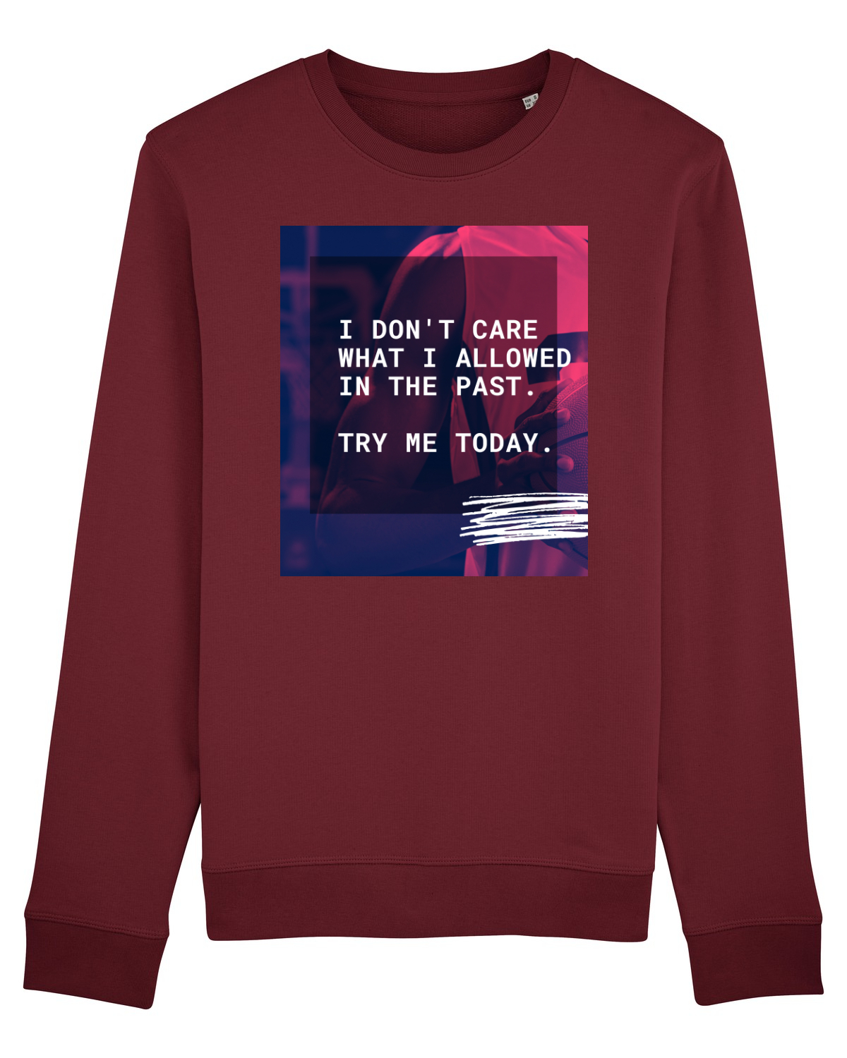 Bluză mânecă lungă Unisex Rise Burgundy