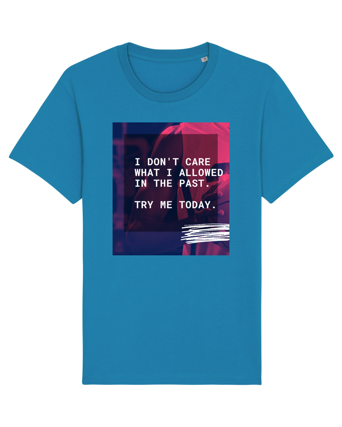 Tricou mânecă scurtă Unisex Rocker Azur