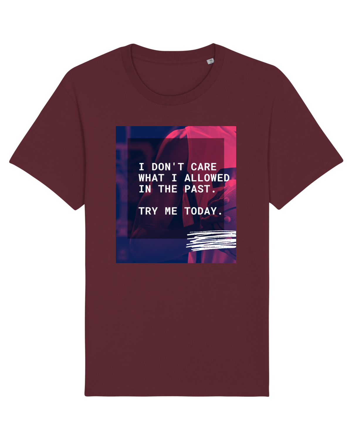 Tricou mânecă scurtă Unisex Rocker Burgundy