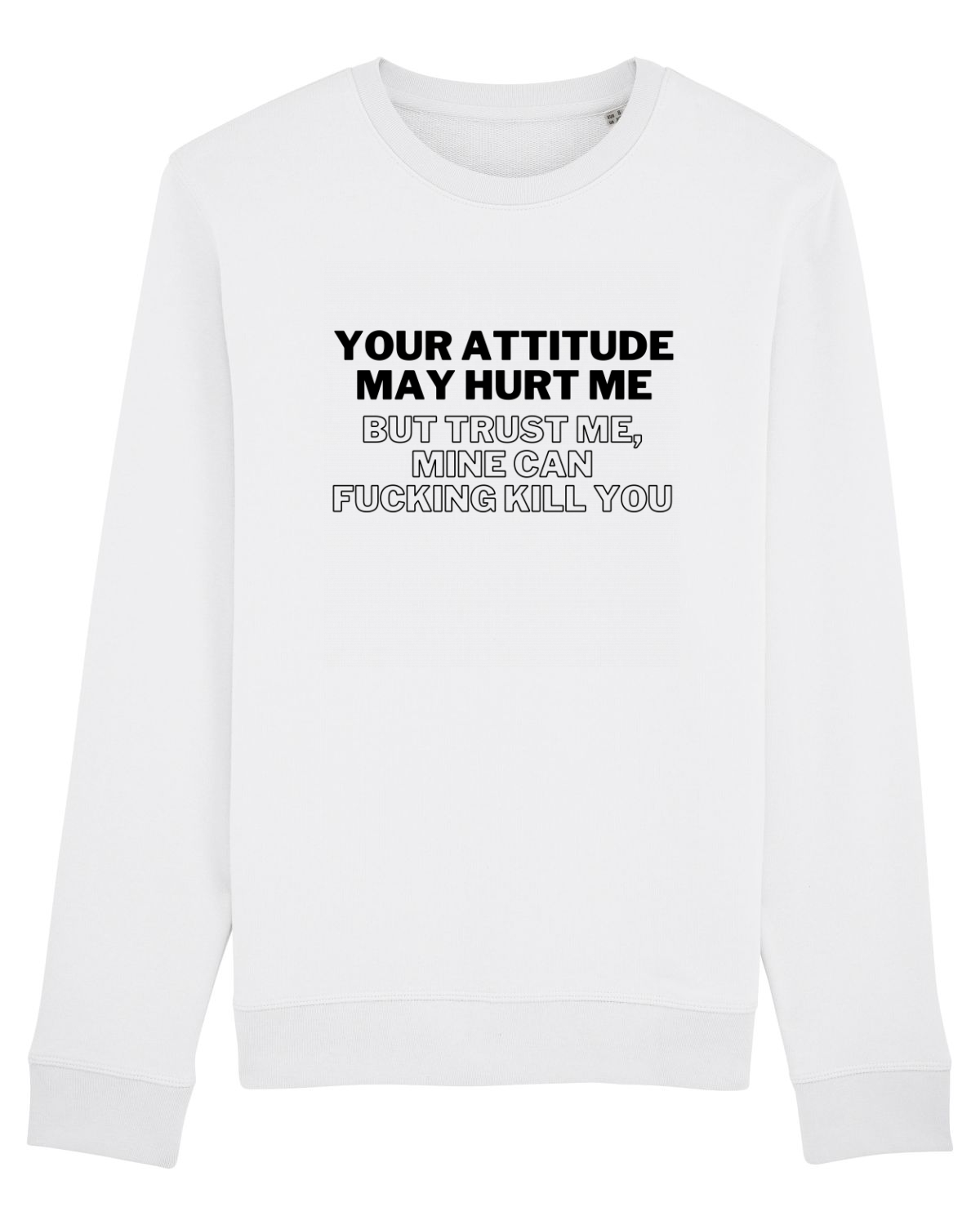 Bluză mânecă lungă Unisex Rise White