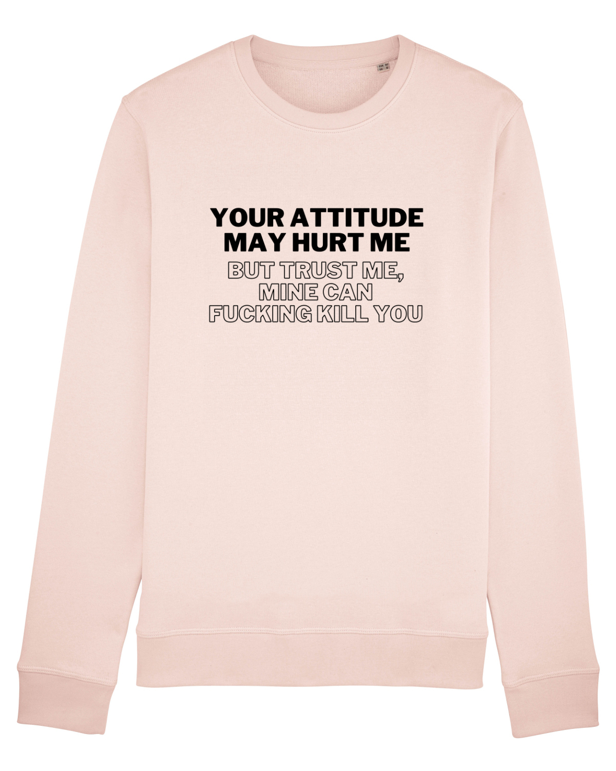 Bluză mânecă lungă Unisex Rise Candy Pink