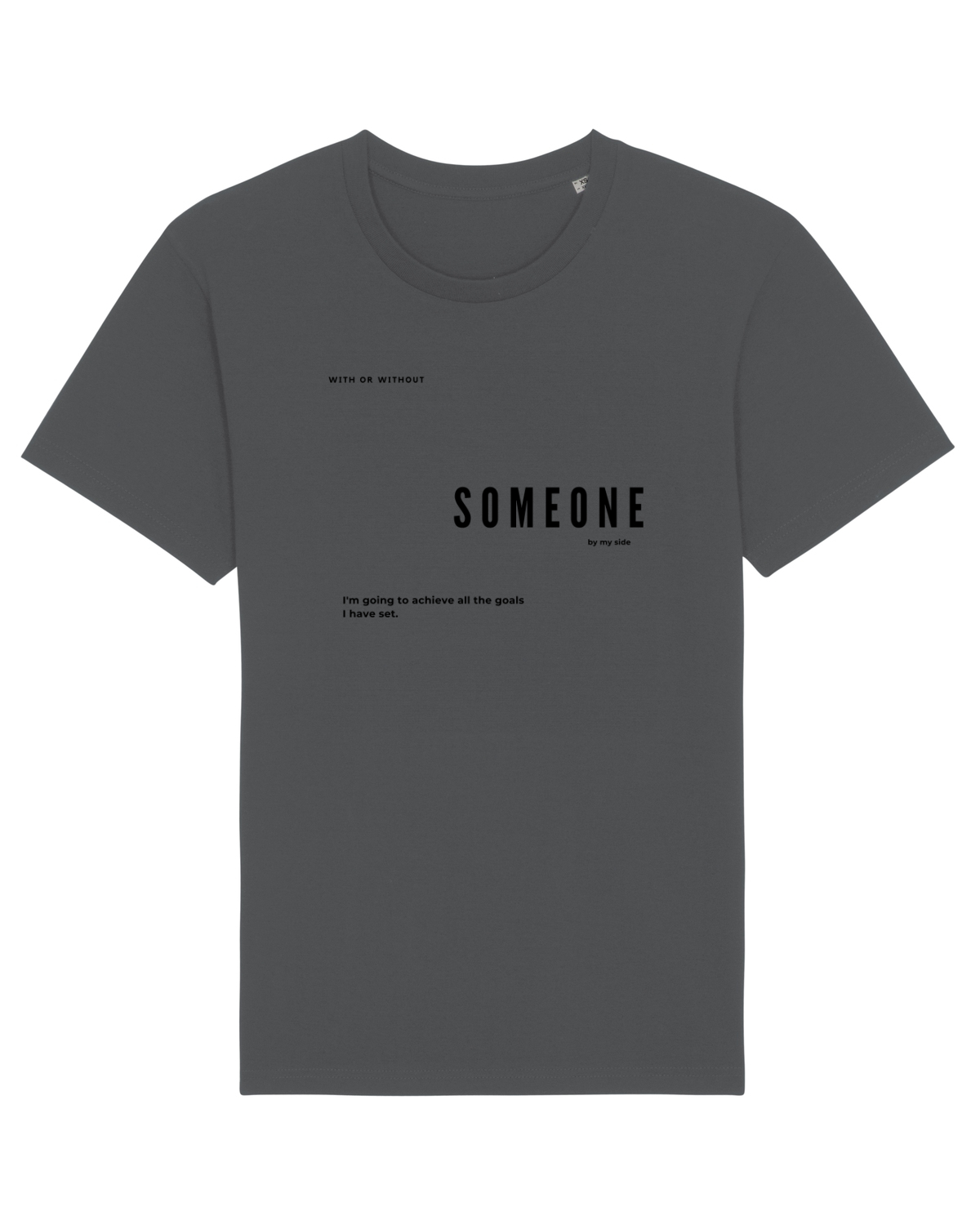 Tricou mânecă scurtă Unisex Rocker Anthracite