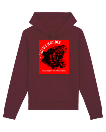 Privacy is golden Burgundy