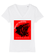 Privacy is golden Tricou mânecă scurtă guler V Damă Evoker