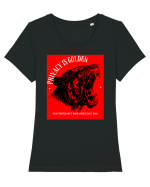 Privacy is golden Tricou mânecă scurtă guler larg fitted Damă Expresser