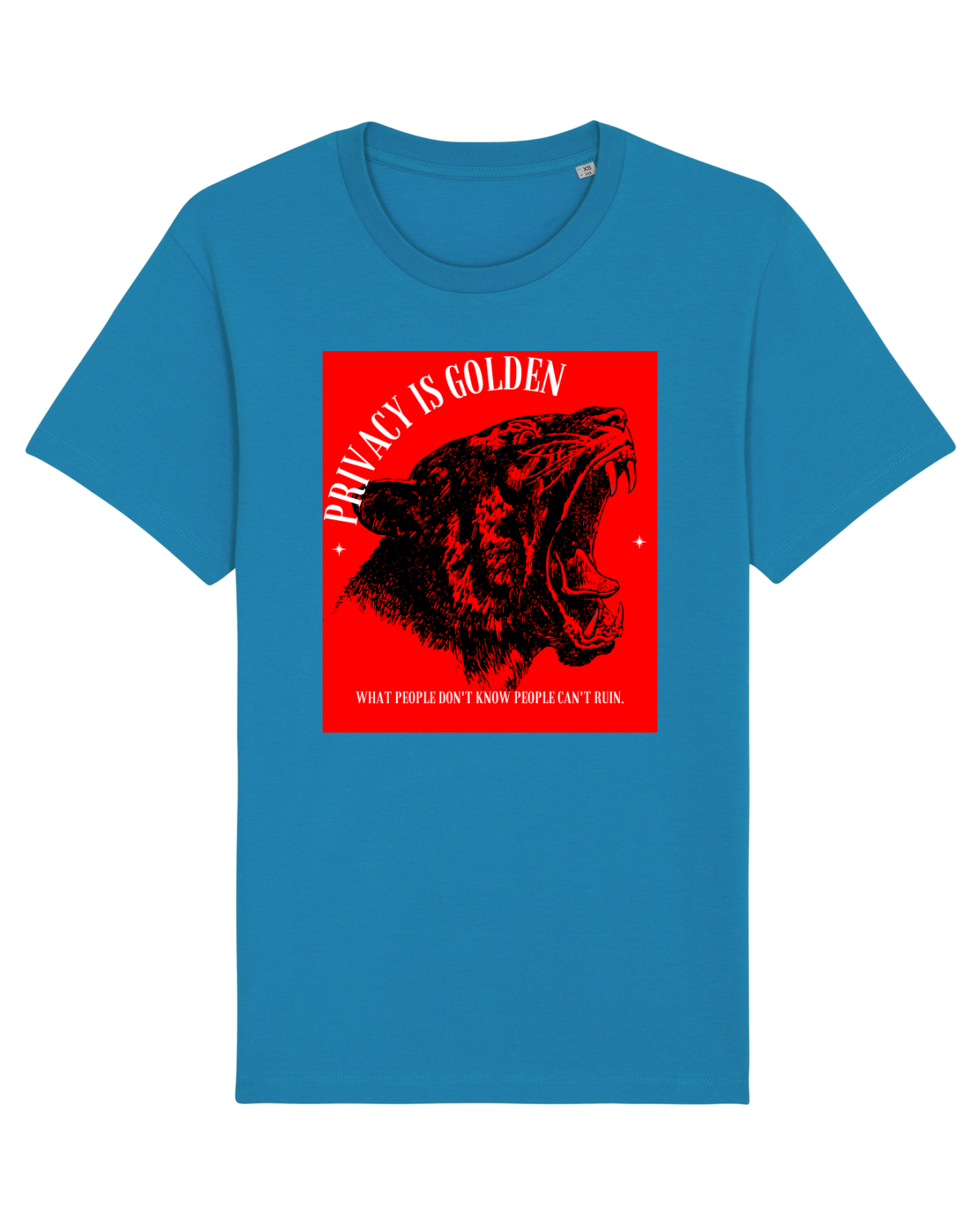 Tricou mânecă scurtă Unisex Rocker Azur