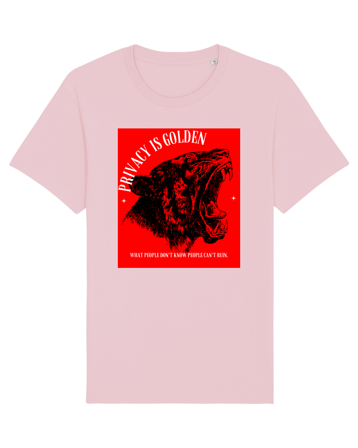 Tricou mânecă scurtă Unisex Rocker Cotton Pink