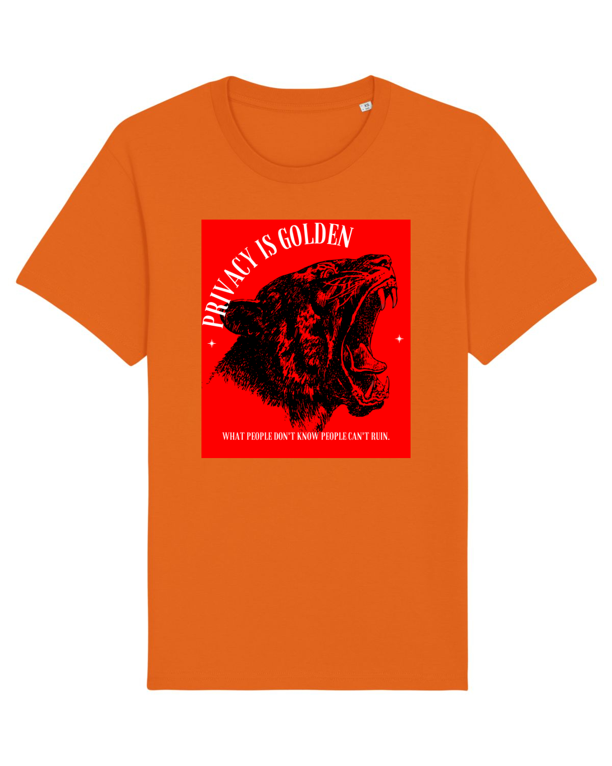 Tricou mânecă scurtă Unisex Rocker Bright Orange