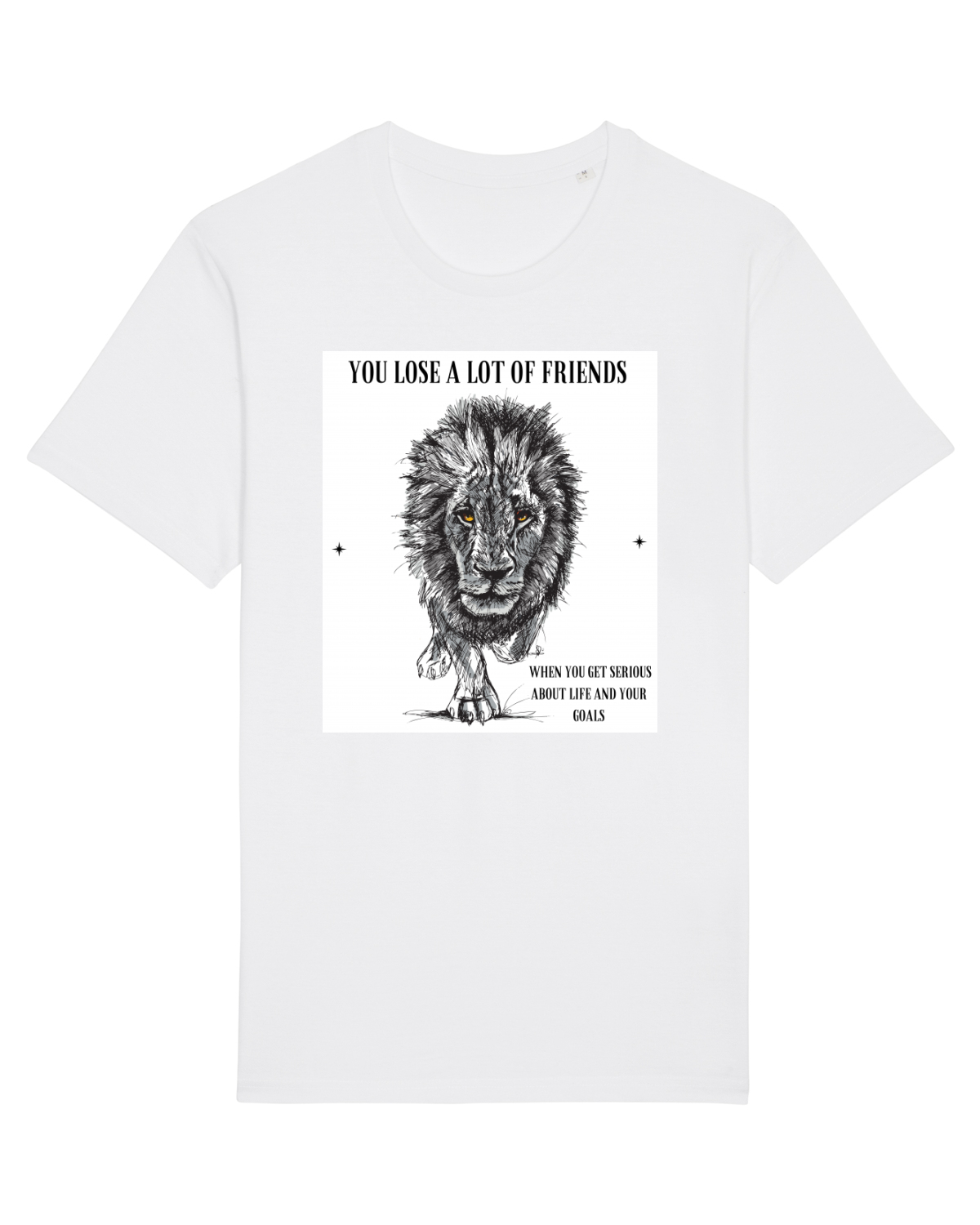 Tricou mânecă scurtă Unisex Rocker White