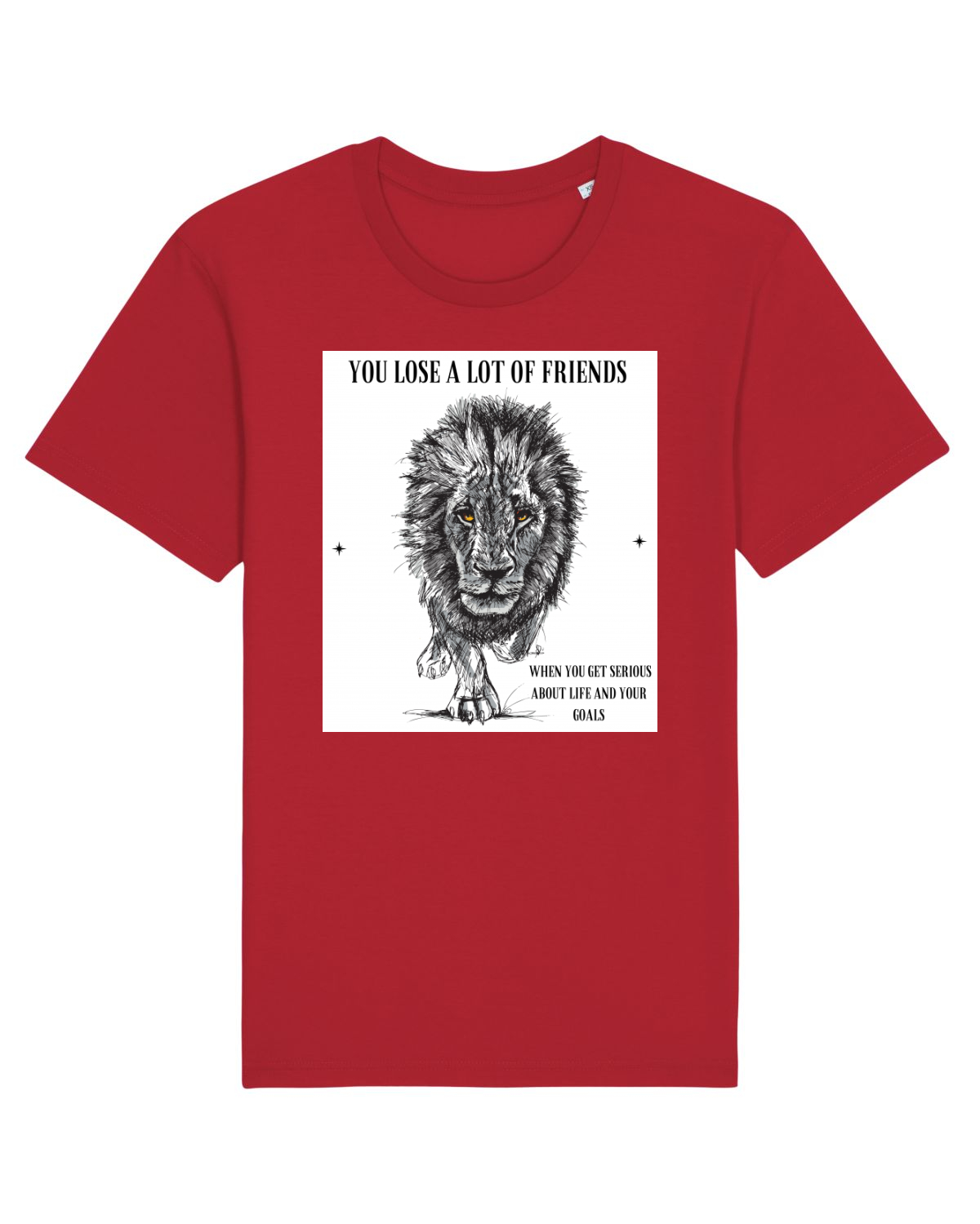 Tricou mânecă scurtă Unisex Rocker Red