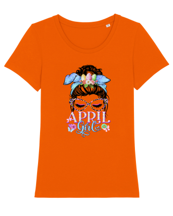 I am a April Girl Aries Berbec Bright Orange