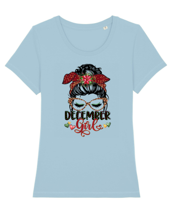 I am a December Girl Sagittarius Sagetator Sky Blue