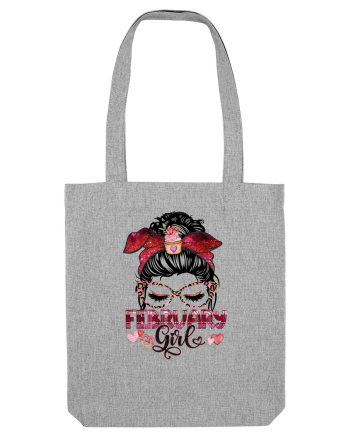 I am a February Girl Aquarius Varsator Heather Grey