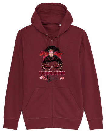 I am a February Girl Aquarius Varsator Burgundy