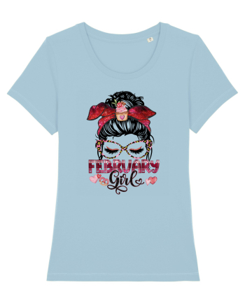 I am a February Girl Aquarius Varsator Sky Blue