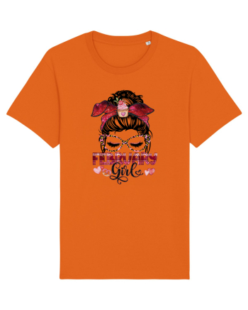 I am a February Girl Aquarius Varsator Bright Orange
