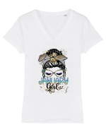 I am a January Girl Capricorn Tricou mânecă scurtă guler V Damă Evoker