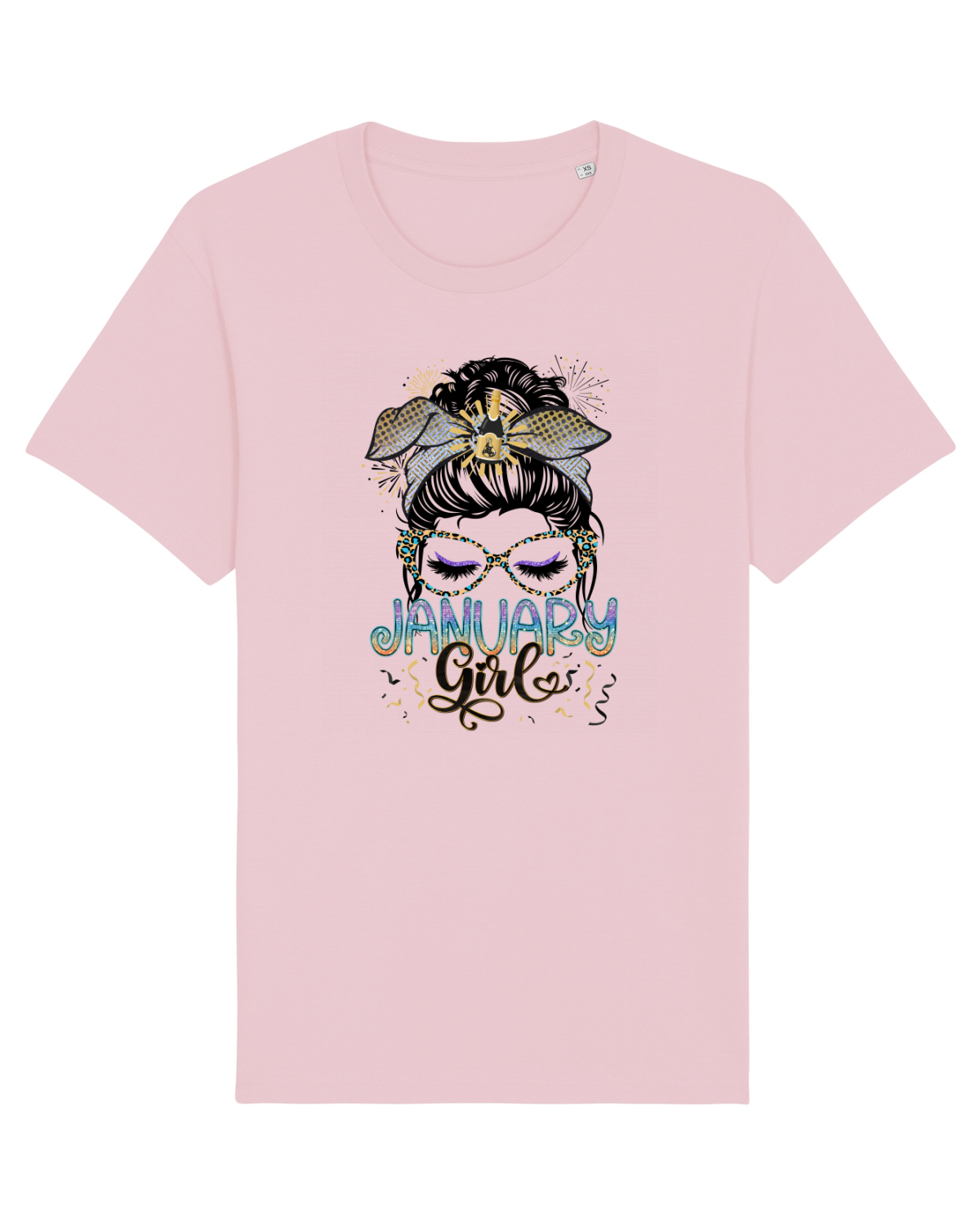 Tricou mânecă scurtă Unisex Rocker Cotton Pink