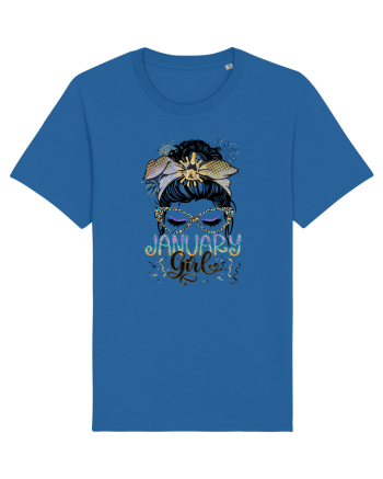 I am a January Girl Capricorn Royal Blue