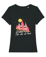 Numai noi sub clar de lună Tricou mânecă scurtă guler larg fitted Damă Expresser
