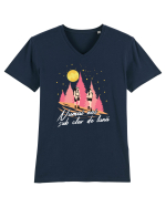 Numai noi sub clar de lună Tricou mânecă scurtă guler V Bărbat Presenter