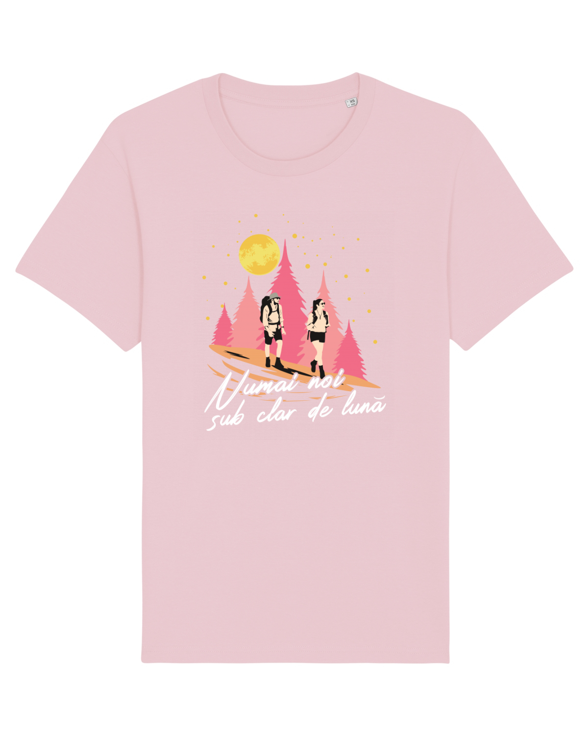 Tricou mânecă scurtă Unisex Rocker Cotton Pink