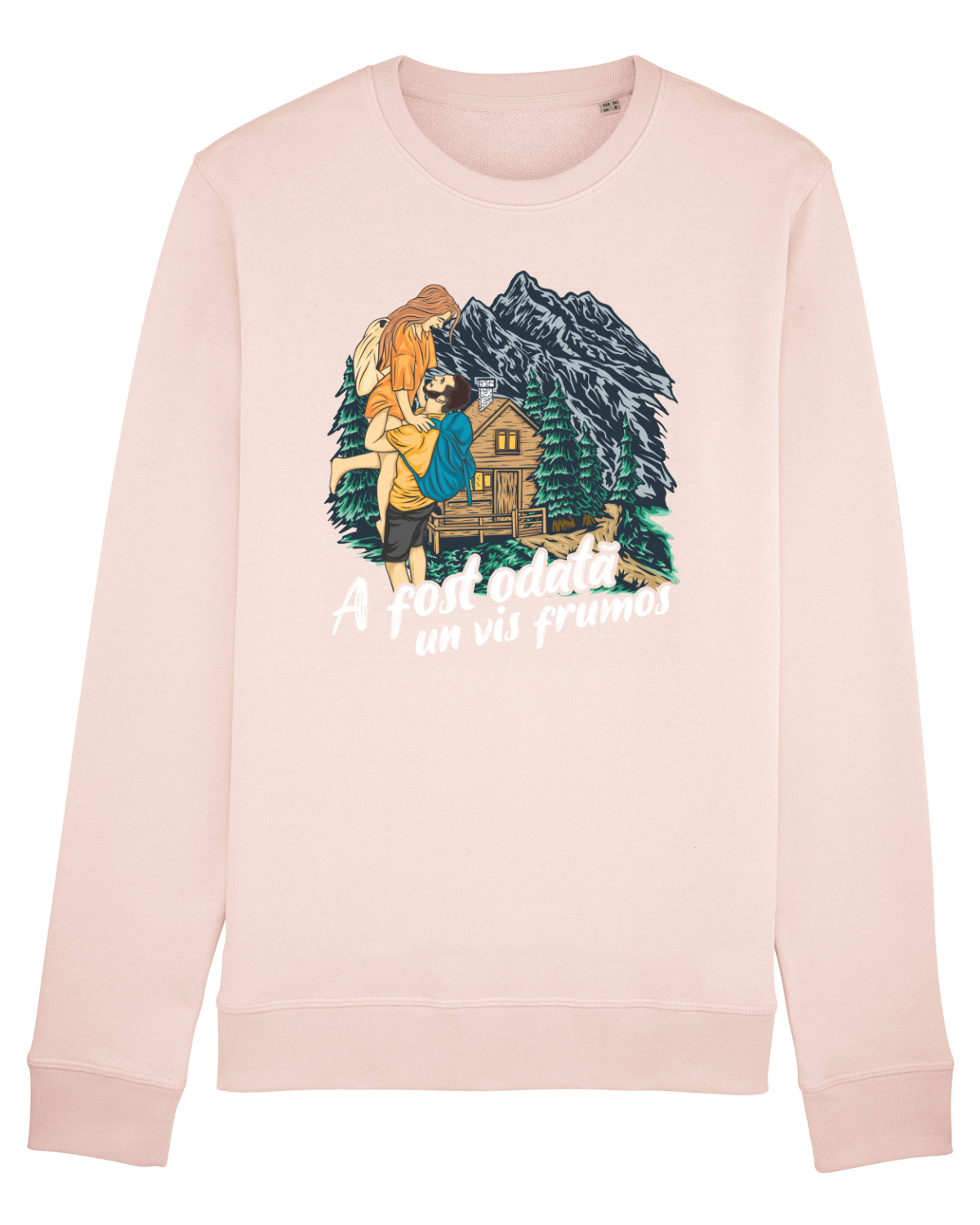 Bluză mânecă lungă Unisex Rise Candy Pink