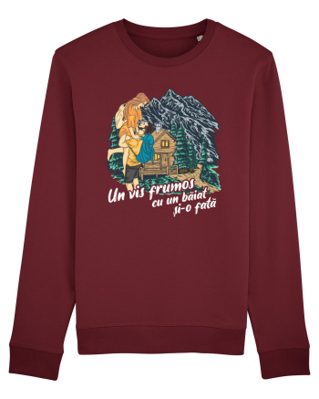 Vis frumos cu un băiat și-o fată Burgundy