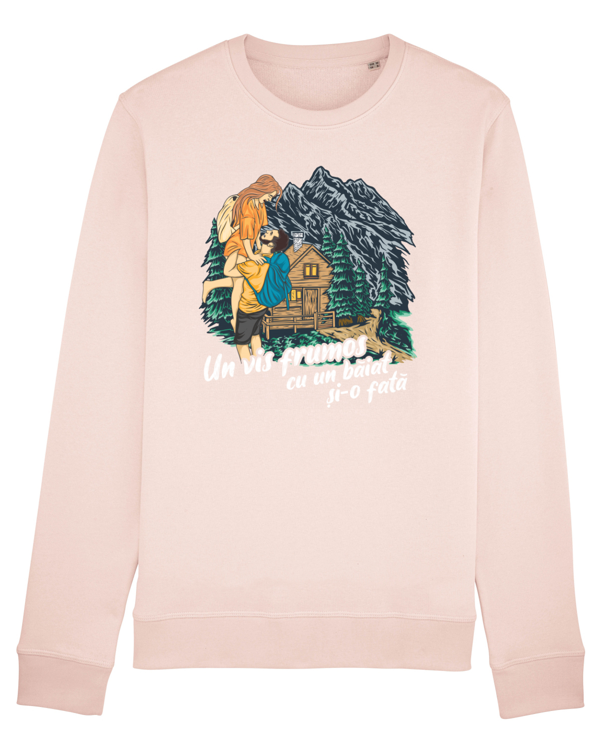 Bluză mânecă lungă Unisex Rise Candy Pink