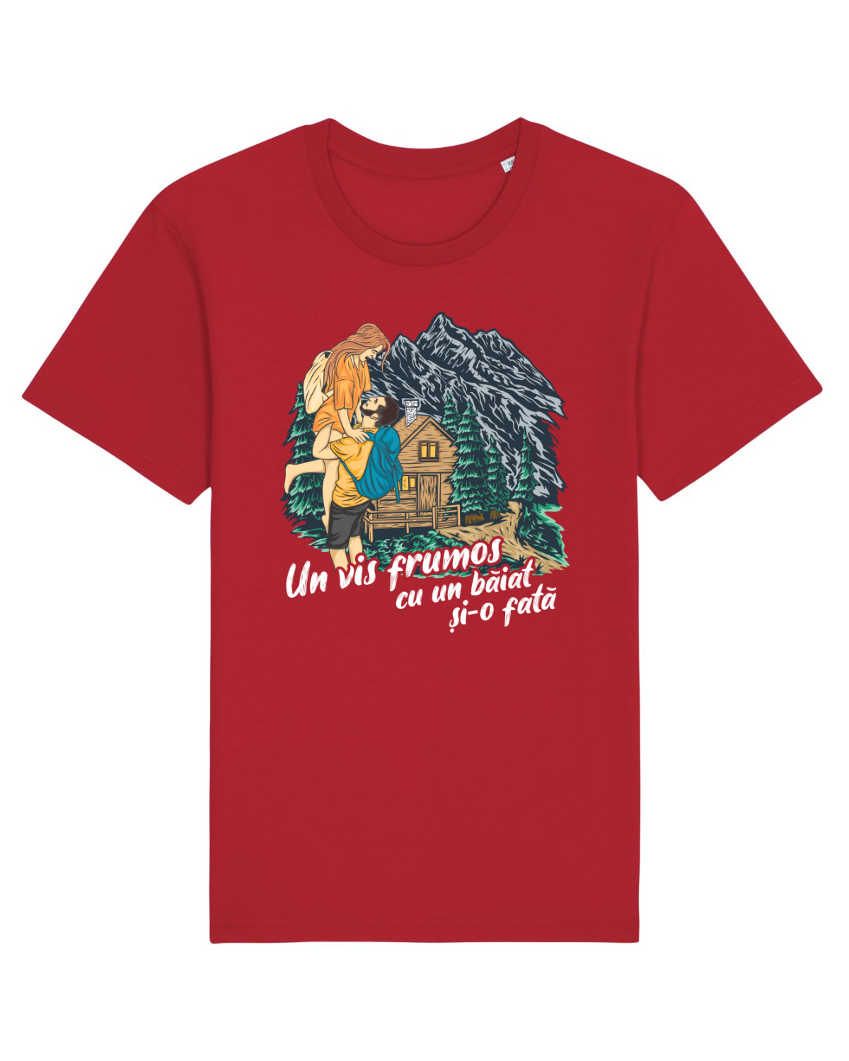 Tricou mânecă scurtă Unisex Rocker Red