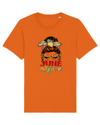 I am a June Girl Gemeni Gemini Bright Orange