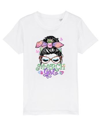 I am a March Girl - Spring Pesti Pisces White