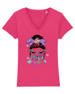 I am a May Girl Taur Taurus Tricou mânecă scurtă guler V Damă Evoker