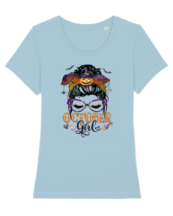 I am a October Girl - Autumn Balanta Libra Sky Blue