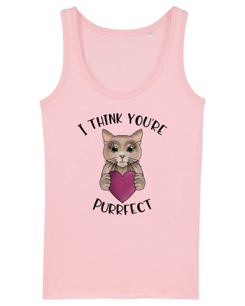 I Think You're Purrfect Cotton Pink
