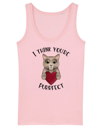 I Think You're Purrfect Cotton Pink