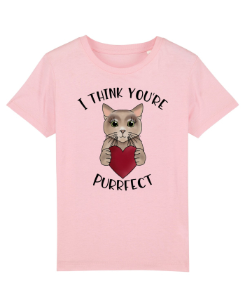 I Think You're Purrfect Cotton Pink