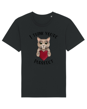 I Think You're Purrfect Black