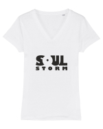 SOUL STORM - black Tricou mânecă scurtă guler V Damă Evoker